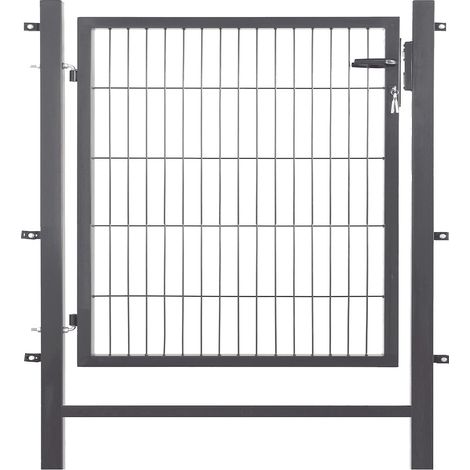 Easy-Zaun-Einzeltor comfort 1-flg. 1000x1000 mm anthrazit