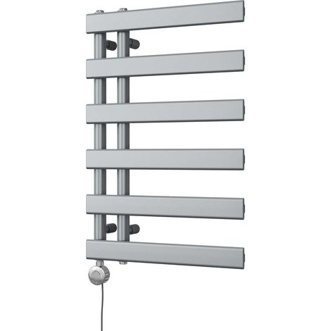 Agar - Silver Electric Towel Rail H748mm x W500mm 300w Thermostatic (1/3)