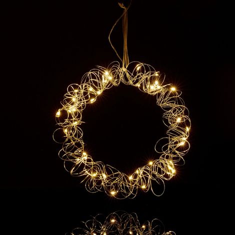 Ghirlanda luminosa decorativa a LED, 30 cm, bianco caldo (1/5)