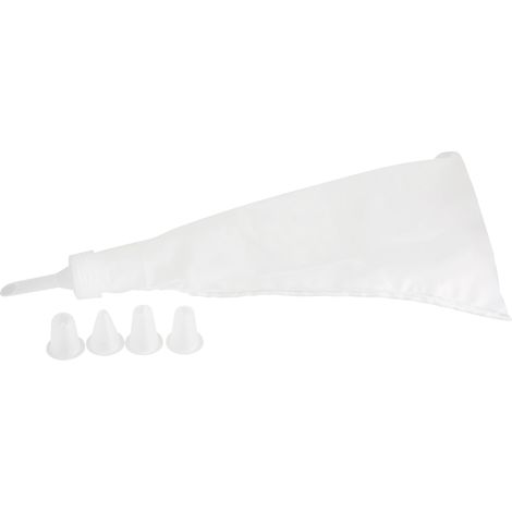 Zenker Spritzbeutel inkl. 5 Tüllen 30 cm Tortenspritze Sahnespritze wiederverwendbar (1/2)