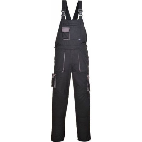Cotte à Bretelles Portwest Texo Contrast Couleur : Noir Taille 4xl - Portwest