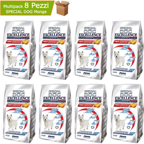 Monge special dog excellence mini adult multipack 8 pezzi da grammi 800 cadauno