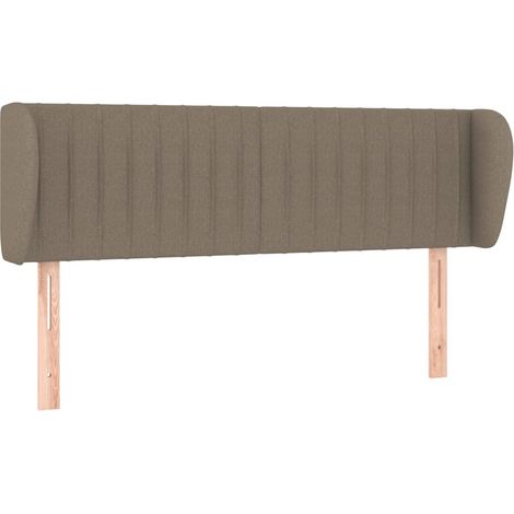Maison Exclusive - Kopfteil mit Ohren Taupe 147x23x78/88 cm Stoff