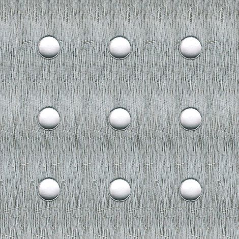 lamiera in alluminio naturale con perforazione tonda 250 x 500 x 1,5. (1/2)