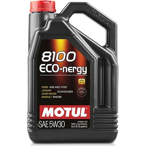 OLIO MOTUL 5W30 5L 8100 ECO NERGY / SL / A5/B5 / WSS M2C 913D / RN0700 / STJLR.03.5003 / HONDA / VOLVO (1/2)