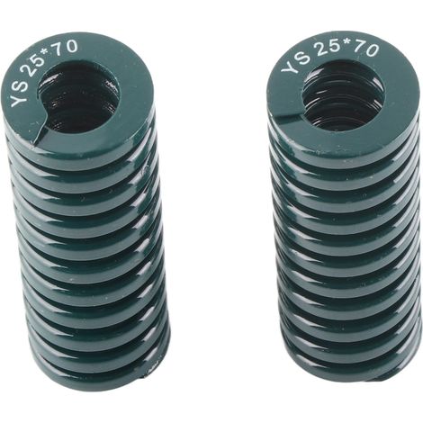 2 Stück OD 25mm ID 12.5mm Hochleistungs-Formenfeder Grün (TH2570mm) (1/5)