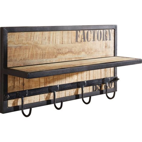 Wandgarderobe Mango 61x14x31 bedruckt FACTORY 153
