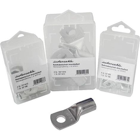 Intercable 182180 ICR106SB10 Capocorda tubolare 180 ° M6 10.00 mm² 10 pz.