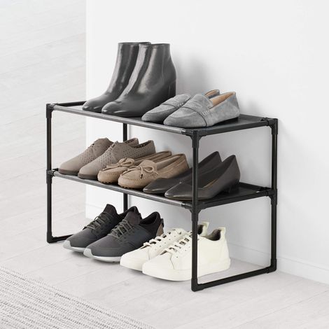 Rayen Mobiletto portapantofole impilabile trasparente 59x28 cm (1/5)