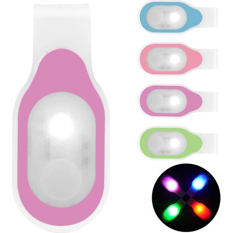 Lumières de Course à Pince Magnétique Rechargeable, avec Bandes Réfléchissantes, Lampe de Nuit pour Infirmières, pour Jogging, Course de Nuit, Promenade de Chien