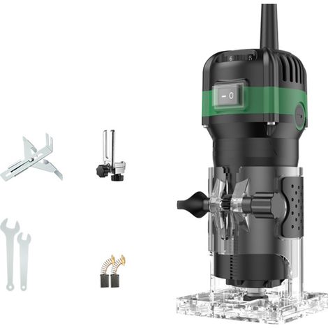 Irovami Défonceuse bois 800W 33000tr/min – Fraisage/gravure, 220V – Idéal pour menuiserie, atelier, bricolage (1/5)