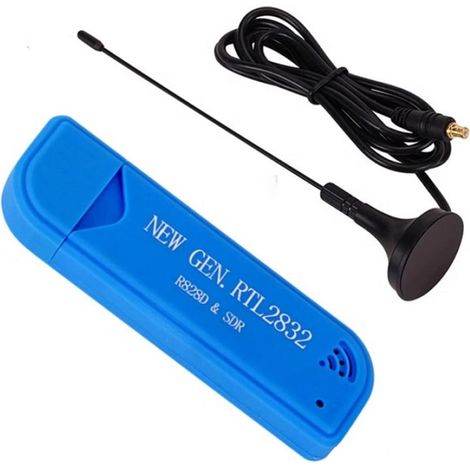 Tuner TV Numerique - USB 2.0 - Plage de Frequence 25 MHz a 1760 MHz - Pour Reception FM DVB-T - 1 Unite (1/5)