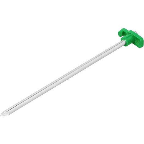 Picchetto 25 cm in metallo con gancio in plastica fosforescente (1/5)