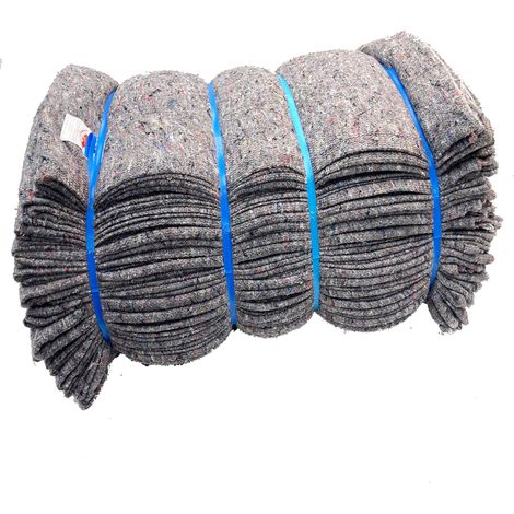 Lot de 25 Couvertures Garde Meubles France - pour Déménagement - Protection Meubles- Transport et Stockage - 150 x 200 cm - 330 g/m² - Couverture 100% Textile Recyclé