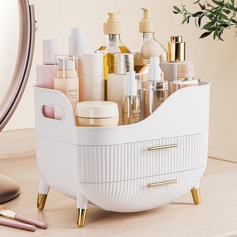 Rangement Maquillage Organisateur avec 2 Tiroirs (1/5)