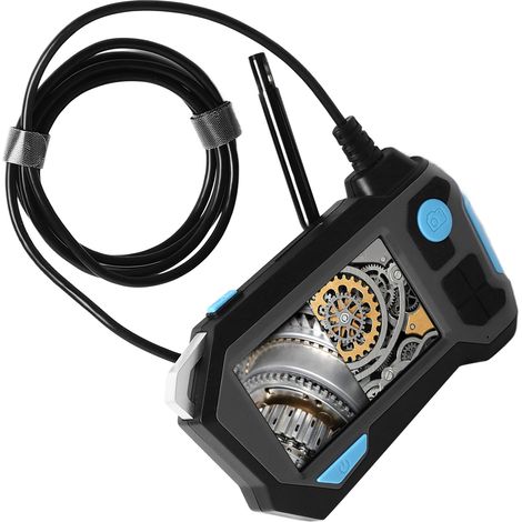 Caméra d'inspection de tuyaux, Rotation de 720 degrés, Endoscope étanche IP68 à double objectif de 8mm avec écran de 4.5 pouces (1/5)