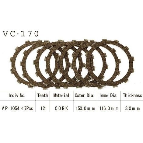 Kit Disques d'Embrayage Garnis Nx650 Dominator 1988/2002 (1/2)