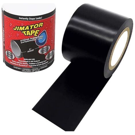 Ruban étanche noir,2pcs Tape Waterproof,Ruban en silicone auto fusionnant, ruban isolant et bande d'étanchéité,D'étanchéité qui Colle et Répare Quasiment Tout