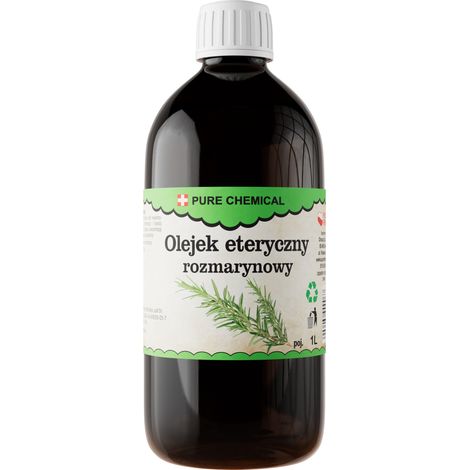Olio essenziale di rosmarino - 1 L - Aroma puro - Benessere e relax