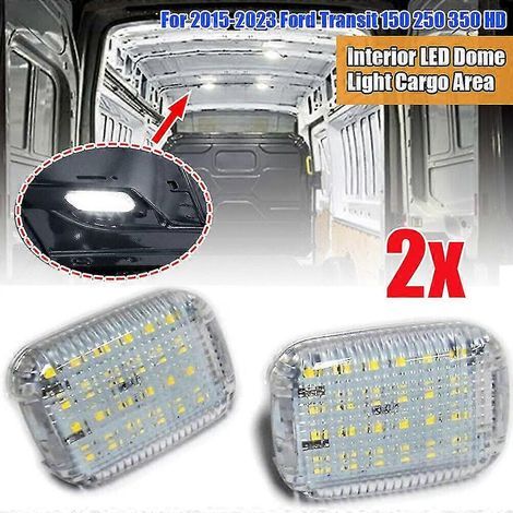 2 plafonniers LED intérieurs pour coffre Ford Transit 150 250 350 HD 2015-2023