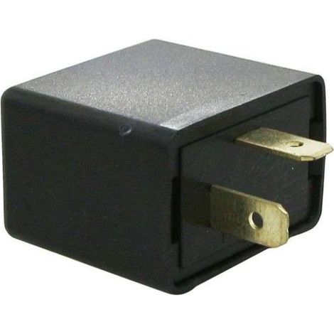 Centrale clignotante universelle 12V 2x10W – Sans buzzer – 2 fiches pour clignotant à ampoule moto scooter mobylette – Technologie LED