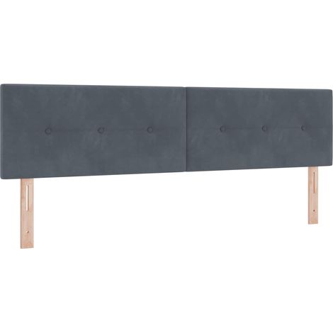 Maison Exclusive - Testiera LED con strisce LED Grigio 180 cm Velluto (1/5)