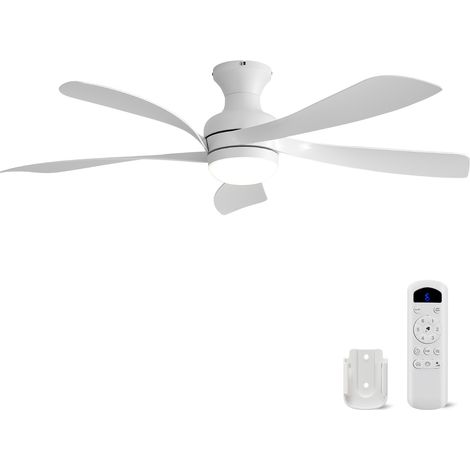 Ventilateur de Plafond avec Lampe LED Dimmable 132 cm Plafonnier Ventilateur Silencieux Moteur DC avec Télécommande 6 Vitesses Mode Hiver Été pour Chambre Salon (1/5)