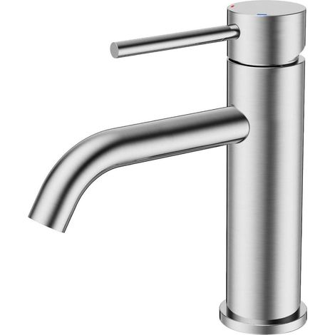 FORIOUS Wasserhahn Bad Armatur Waschtischarmatur Mischbatterie Edelstahl Nickel (1/5)
