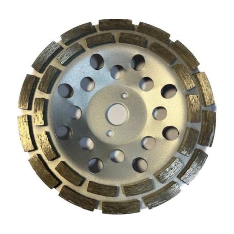 Destockoutils – Disque abrasif diamant 180 mm – Double rangée segments – Pour ponçage béton et matériaux de construction – Alésage 22.2 mm