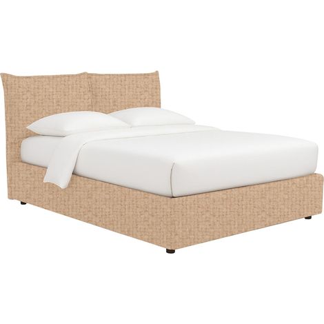 Cama de Matrimonio Wetherby, Desenfundable, Hecho en Italia, Beige