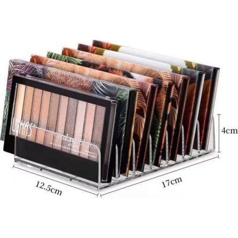 Organisateur maquillage 7 compartiments – rangement fard à joues & ombres à paupières (1/3)