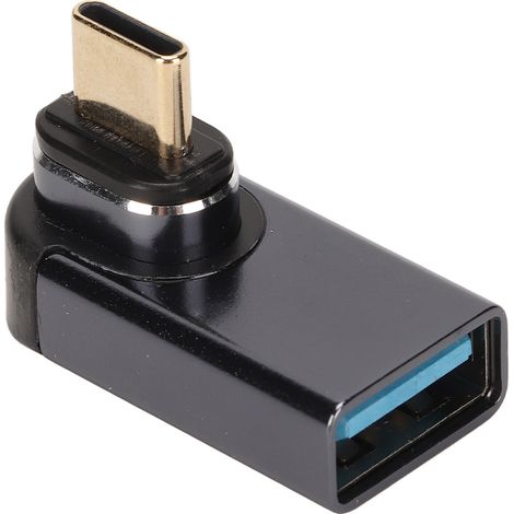 Adaptateur USB-C Mâle vers USB Femelle 24 Broches Coudé 10Gbps 1920x1080 60Hz pour PC (1/5)
