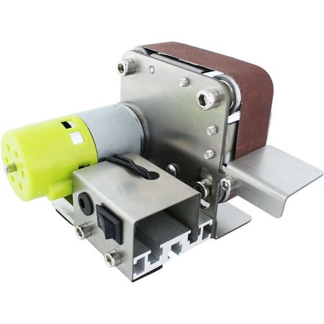 VURAHOME – Mini-Bandschleifer, Elektroschleifer, Schleif- und Poliermaschine, 7 variable Geschwindigkeiten mit 10 Schleifbändern zum Polieren von Holz, Acryl und Metall (1/5)