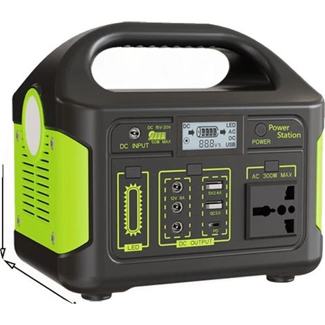 Estación de energía portátil, fuente de energía fiable, opciones de carga versátiles, 300 W 256 Wh (1/2)