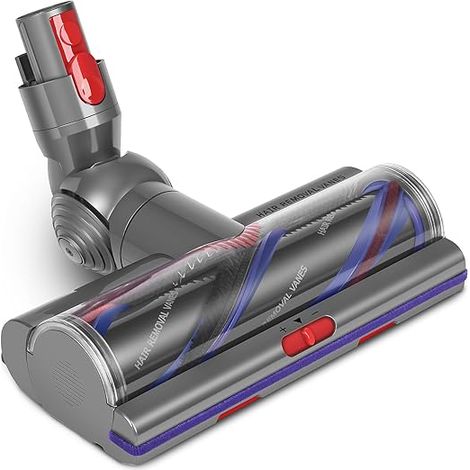 Spazzola motorizzata ad alta potenza per aspirapolvere senza filo - Compatibile con V11/V15/V10/V8/V7, regolazione dell'aria, rimozione della lanugine, nylon e fibra di carbonio (1/4)