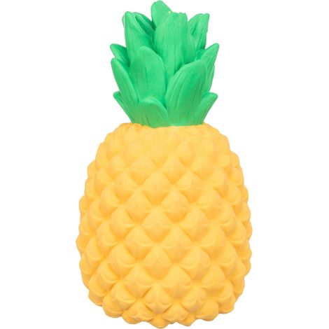 Jouet en Latex Ananas pour Chien – Jaune – avec couineur (1/4)