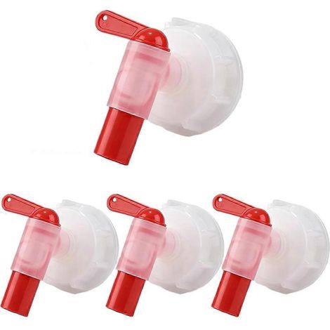 4 lot robinet DN61 61mm Horticultural plante Nutrient Solution robinet rouge blanc plastique robinet extérieur jardin (1/5)