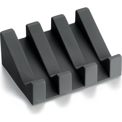 Porte Savon Silicone Évier Douche Éponge Auto Drainant Plateau Séchage Économiseur Facile Nettoyer (1/4)