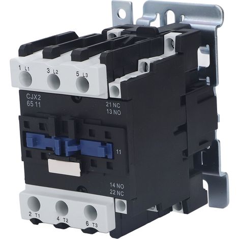 Contacteur électrique 65A 1 NO 1 NC 3 pôles, 110V pour connexion longue distance et coupure de circuit. (1/5)