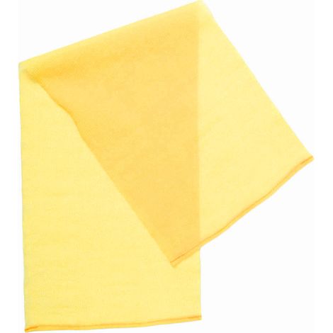 Gant de toilette exfoliant élastique pour le corps, idéal pour la douche, le massage et le gommage. Serviette de bain avec sangle jaune. (1/5)