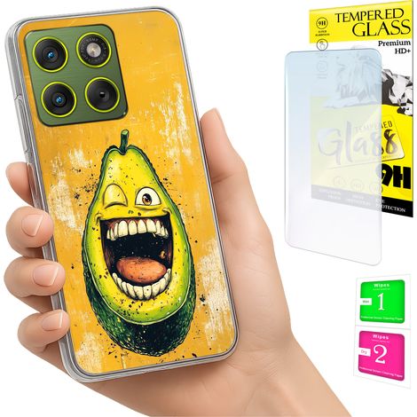 Custodia per Motorola Edge 70 con grafica Avocado e vetro (1/5)