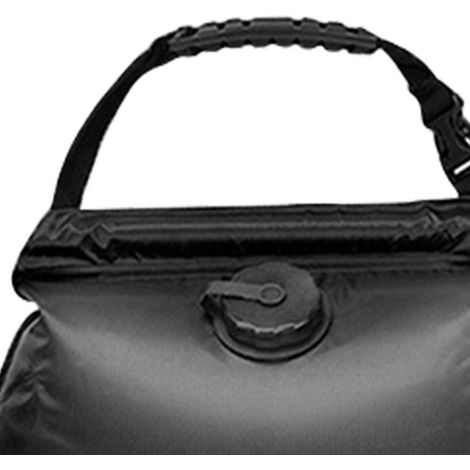 20-Liter-Solarduschtasche, großes Wasserspeichervolumen, Badezimmerzubehör für Camping, Schwarz (1/4)