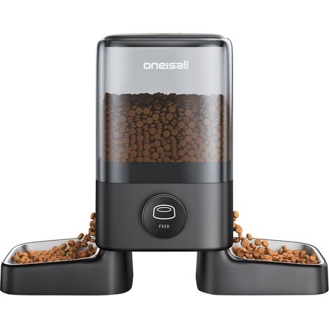 Dispensador de alimento inteligente doble Oneisall PF09 de 5 litros