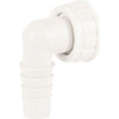 DALLMER Bocchettone angolare per tubo flessibile per HL 400/405/406, grigio, 1", 090324