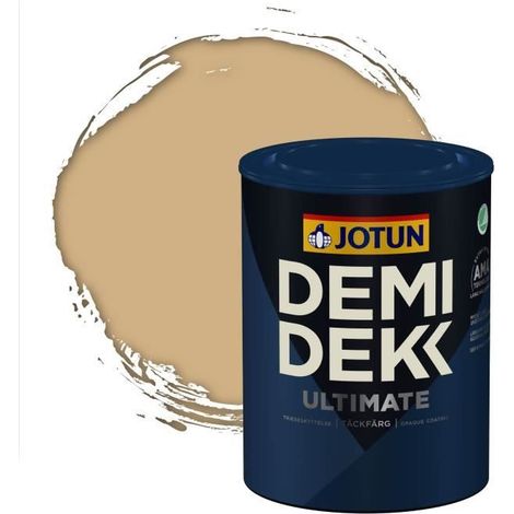 Peinture Bois - DEMI DEKK ULTIMATE - Lasure Opaque Satinée - RAL 1001 - 0,75L - Beige (1/2)