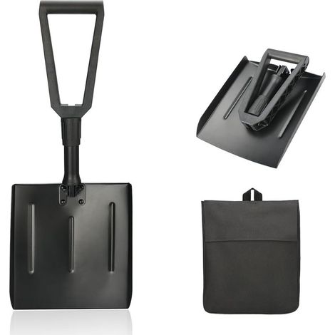 Pelle À Neige, Pelle à Neige en Aluminium Réglable, Pelle Pliante, Pelle à neige portable pour enlever la neige, Stockage et Déneigement Faciles pour la Voiture d'hiver de Jardinage extérieur (1/5)