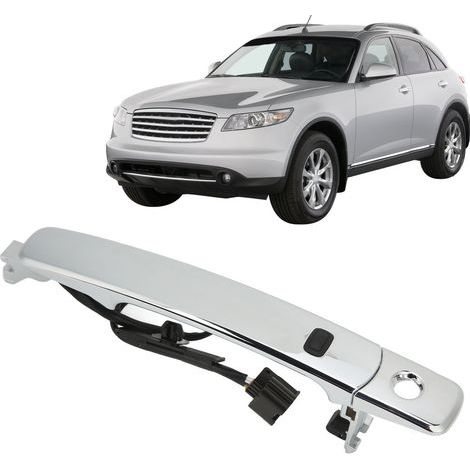 Manija exterior delantera izquierda de la puerta 80645-CA000 con entrada sin llave inteligente para Nissan Rogue 2010-2013 (1/5)