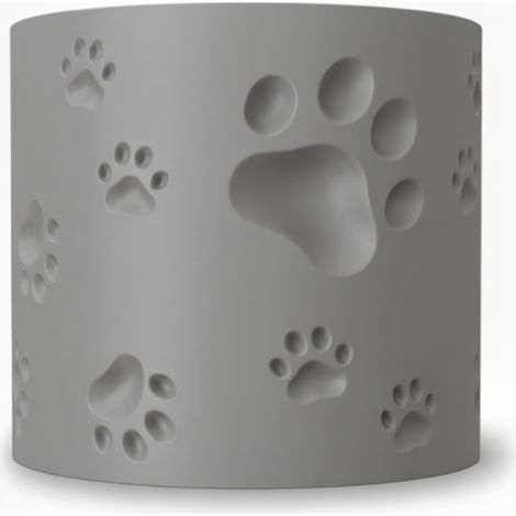 Pot de fleurs gris moderne en forme de patte d'animal (1/3)