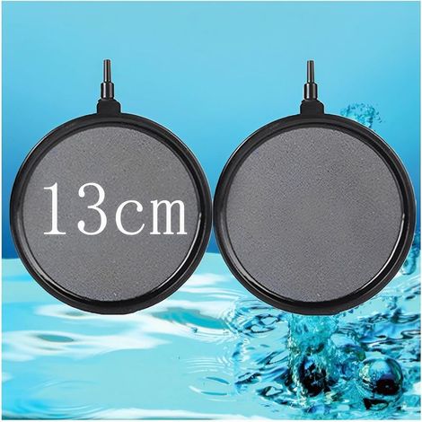 Aquarium Air Pierre Bulleur: Poisson Fish Tank d'air Bulle Bulles Bubble Bulleur Diffuseur Bassin Pompe Pump Boule Stone Pierres Decoration Accessoires 13cm 2pcs (1/5)