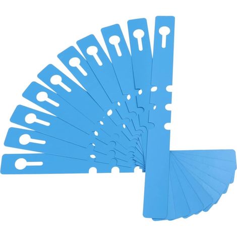 100 Pièces Étiquettes plantes PVC bleues pcs Étiquettes jardin imperméables pépinière étiquettes piquets marqueurs de piste etiquette étiquette d'arbre de plante marqueur végétal (1/5)